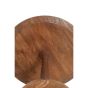 Ragusa ronde bijzettafel Ø47 cm - hout mat bruin