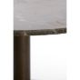 Pazo bijzettafel Ø61x41 cm - donkerbruin marmer
