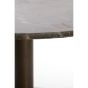 Pazo ronde salontafel Ø76 cm - donkerbruin marmer/donkerbruin