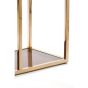 Lusaka wandkast - glas bruin/licht goud