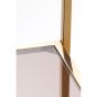 Lusaka wandkast - glas bruin/licht goud