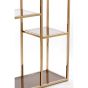 Lusaka wandkast - glas bruin/licht goud