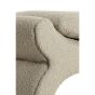 Nafya poef 60x46x46 cm bouclé - taupe