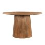Salvator ronde eettafal - Ø130 cm - hout - naturel van het woonmerk Livingfurn