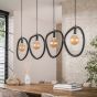 Celia hanglamp 4-lichts - artic zwart