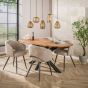 Ruby hanglamp glas horizontaal 5-lichts - smoke bruin