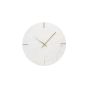 Moreno klok Ø43 cm - marmer wit