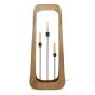 Hollie vloerlamp 3L - massief mangohout naturel
