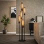 Randall vloerlamp 5L getrapt tube mesh - artic zwart