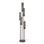 Randall vloerlamp 5L getrapt tube mesh - artic zwart
