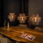 Evelyn hanglamp 3L - zwart/bruin