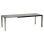 XL master tafel zwart glas