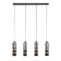 Duncan hanglamp 4L cylinder glas - artic zwart