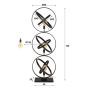 Lula vloerlamp 3L galaxy - artic zwart