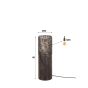 Markus vloerlamp Ø20 cilinder 60 cm - zwart bruin