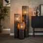 Markus vloerlamp Ø25 cilinder 120 cm - zwart bruin