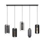 Kasey hanglamp 5L - artic zwart