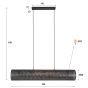 Selena hanglamp 5L koker mesh
