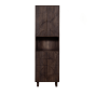 Draw hoge kast 60 cm mangohout walnoot van het woonmerk BePureHome