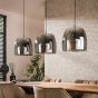 Ariana hanglamp 3L drift glas - smoke grijs