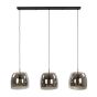 Ariana hanglamp 3L drift glas - smoke grijs