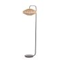 Lyra vloerlamp Ø43x164 cm - naturel/mat zwart