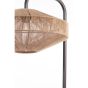 Lyra vloerlamp Ø43x164 cm - naturel/mat zwart