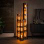 Sherrie vloerlamp Ø25 cm L - zwart nikkel