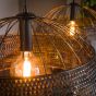 Alfie hanglamp 2L armor ø60 - zwart bruin