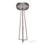 Antoine vloerlamp 3-poot koper twist - zwart nikkel