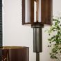 Lucien vloerlamp getrapt 3-lichts - sienna bruin