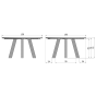 Rhonda eettafel XL ø150 cm eiken blacknight van het woonmerk Woood