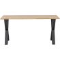 Combi-Tablo eiken 160x90 cm + Alkmaar poot
