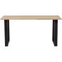 Combi-Tablo: eiken 180x90 cm & u-poot