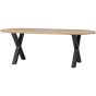 Combi-Tablo ovaal eiken 220x90 cm + Alkmaar poot