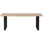Combi-Tablo mangohout 180x90 cm + U-poot