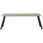 Combi-Tablo mango visgraat 200x90 cm + 2-standen poot vierkant
