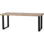 Combi-Tablo mango visgraat 200x90 cm + U-poot