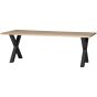 Combi-Tablo boomstam eiken 220x90 cm + Alkmaar poot