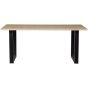 Combi-Tablo boomstam eiken 180x90 cm + U-poot