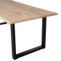 Combi-Tablo boomstam eiken 180x90 cm + U-poot