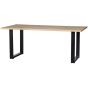 Combi-Tablo boomstam eiken 180x90 cm + U-poot