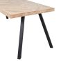 Combi-Tablo mango visgraat 180x90 cm + 2-standen poot vierkant