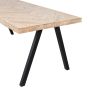 Combi-Tablo mango visgraat 180x90 cm + 2-standen poot vierkant