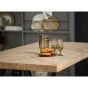 Combi-Tablo mango visgraat 180x90 cm + 2-standen poot vierkant