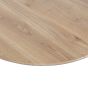 Combi-Tablo organisch eiken 130x130 cm + 2-standen poot - zwart