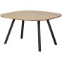 Combi-Tablo organisch eiken 130x130 cm + 2-standen poot - zwart