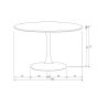 Sammy ronde eettafel - ø120cm - zwart van het woonmerk Woood