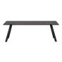Eettafel combi-tablo - 200 x 90 cm - blacknight van het woonmerk Woood