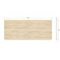 Tablo XL tafelblad curved eiken 240x100 cm - naturel